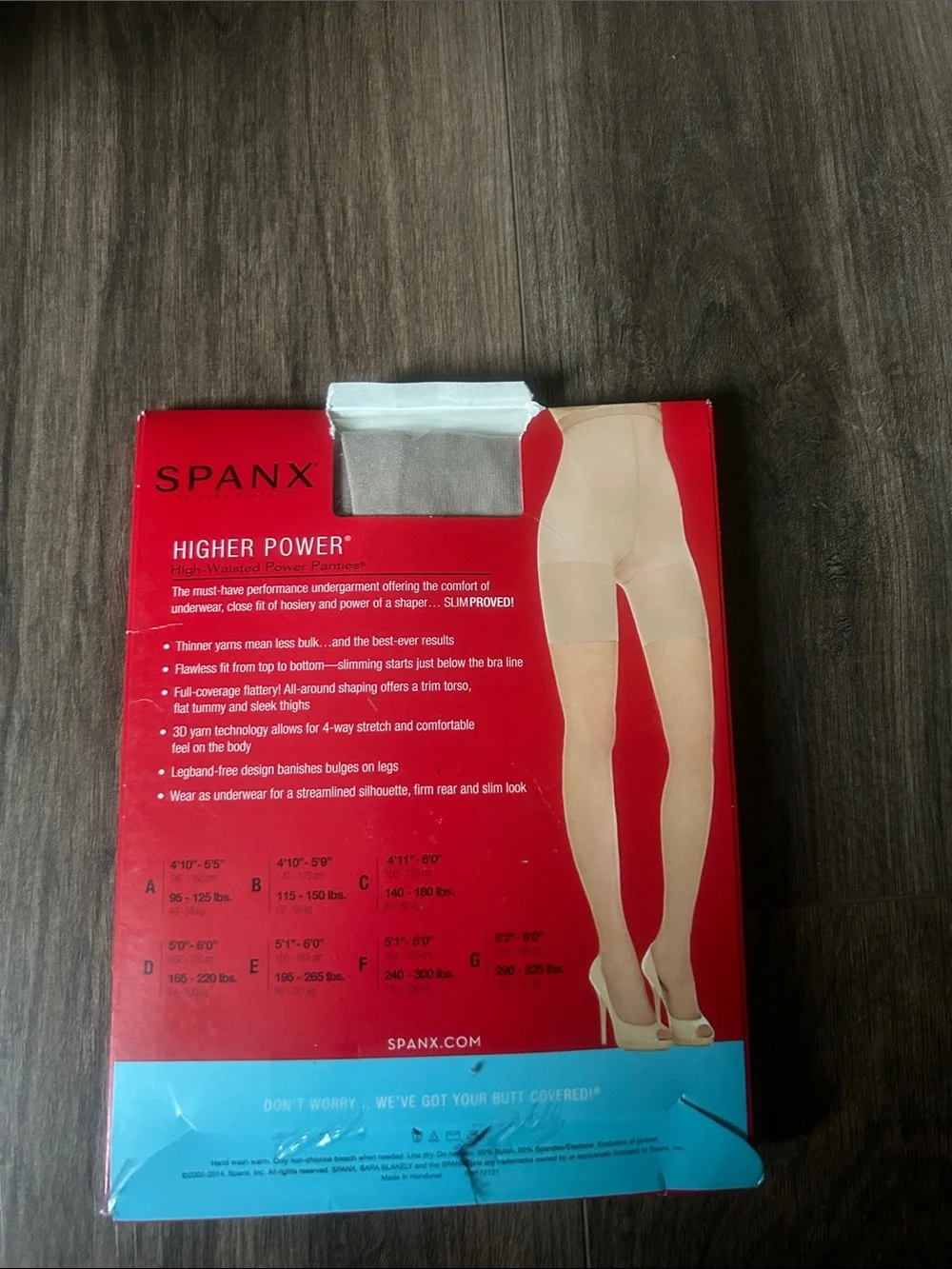 Spanx Higher Power High-Waisted Power Panties size C NIB